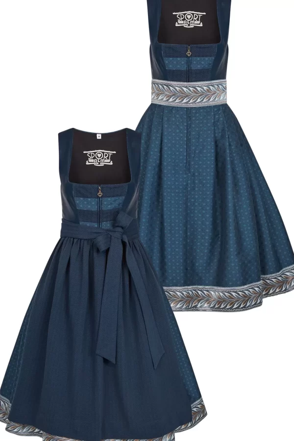 SPORTALM Dirndl aus Kunstleder und zusätzlichem Gürtel* Dirndl