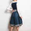 SPORTALM Dirndl aus Kunstleder und zusätzlichem Gürtel* Dirndl