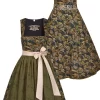 SPORTALM Dirndl mit Allover-Druck und Schürze mit Lochstickerei* Dirndl