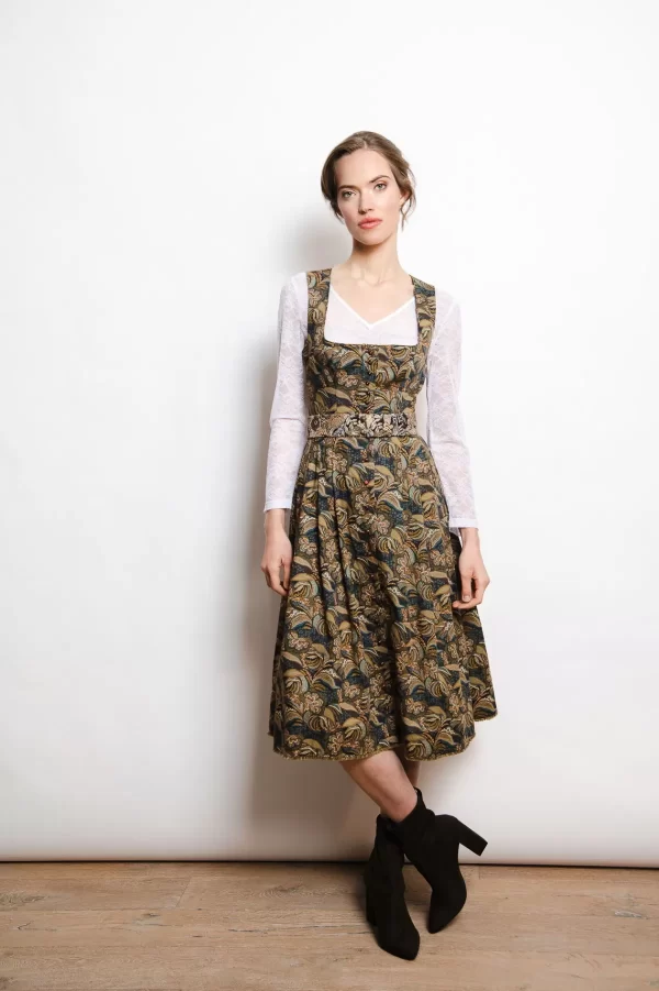 SPORTALM Dirndl mit Allover-Druck und Schürze mit Lochstickerei* Dirndl