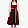 SPORTALM Dirndl mit rotem Samt* Dirndl