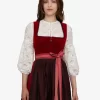 SPORTALM Dirndl mit rotem Samt* Dirndl