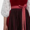 SPORTALM Dirndl mit rotem Samt* Dirndl