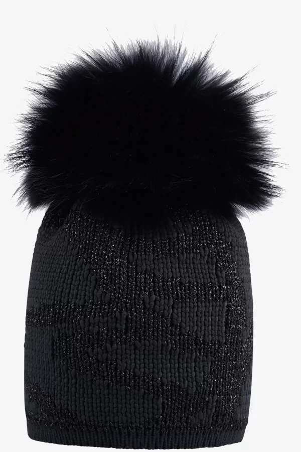 grobstrickmtze_mit_echtpe_0-11.webp SPORTALM Grobstrickmütze mit Echtpelz-Bommel*Damen Accessoires Mit Pelz | Accessoires Mit Pelz
