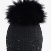 SPORTALM Grobstrickmütze mit Echtpelz-Bommel*Damen Accessoires Mit Pelz | Best Of Hats