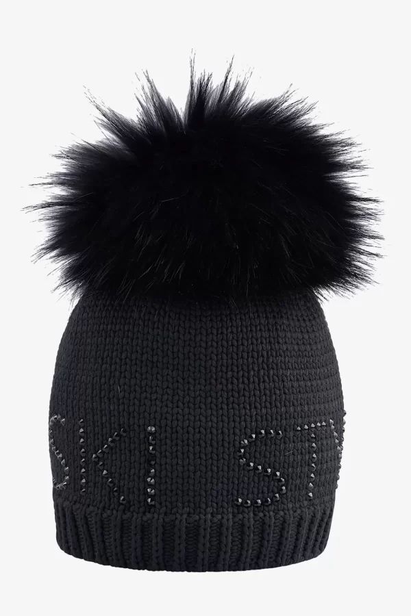 grobstrickmtze_mit_echtpe_0-2.webp SPORTALM Grobstrickmütze mit Echtpelz-Bommel*Damen Accessoires Mit Pelz | Best Of Hats