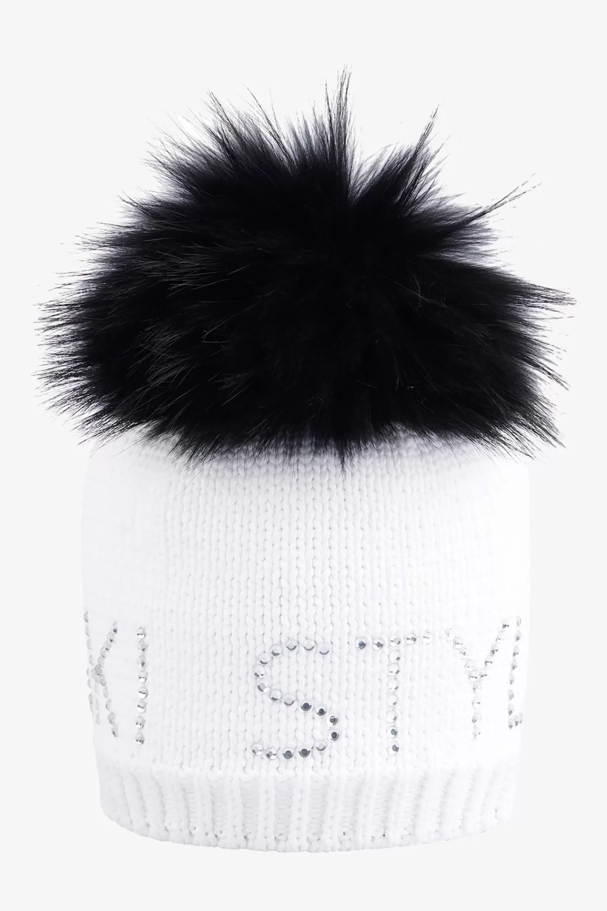 SPORTALM Grobstrickmütze mit Echtpelz-Bommel*Damen Accessoires Mit Pelz | Accessoires Mit Pelz