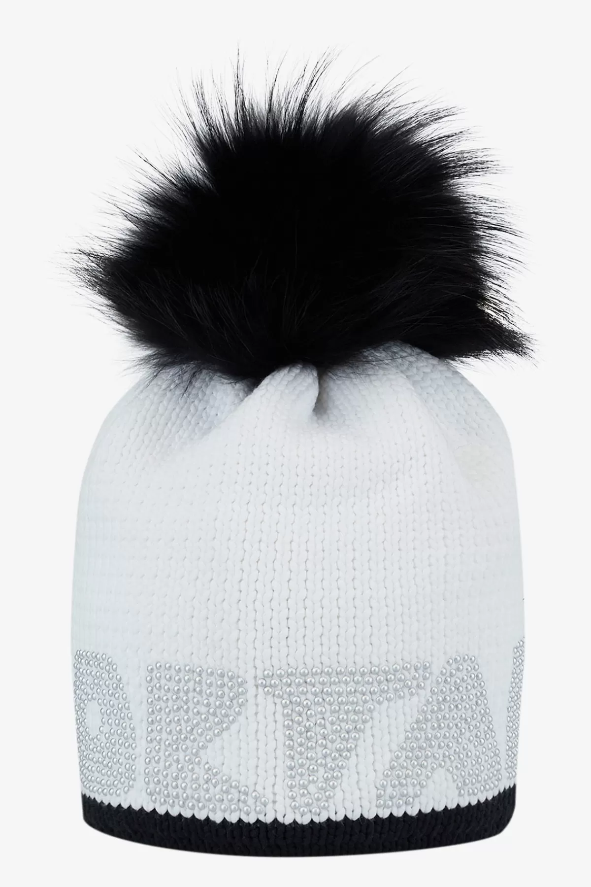 SPORTALM Grobstrickmütze mit Echtpelz-Bommel*Damen Accessoires Mit Pelz | Accessoires Mit Pelz