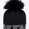 SPORTALM Grobstrickmütze mit Echtpelz-Bommel*Damen Accessoires Mit Pelz | Accessoires Mit Pelz