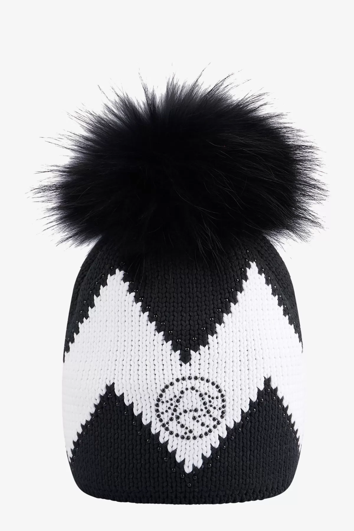 SPORTALM Grobstrickmütze mit Echtpelz-Bommel*Damen Accessoires Mit Pelz | Accessoires Mit Pelz