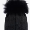 SPORTALM Grobstrickmütze mit Echtpelz-Bommel*Damen Accessoires Mit Pelz | Accessoires Mit Pelz