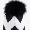 SPORTALM Grobstrickmütze mit Echtpelz-Bommel*Damen Accessoires Mit Pelz | Accessoires Mit Pelz