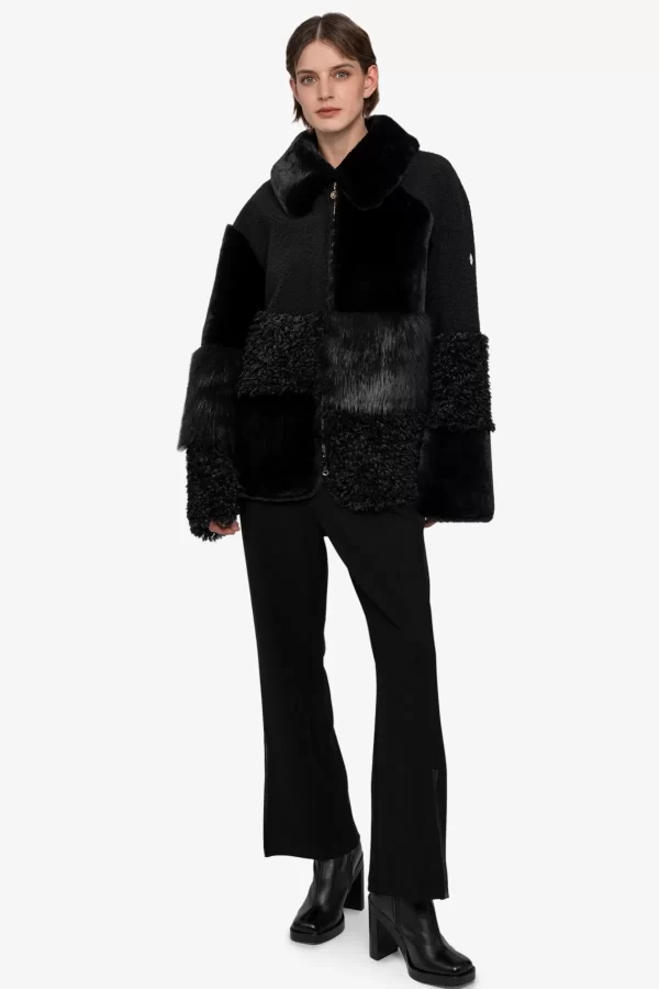 materialmixjacke_mit_umle_1.webp SPORTALM Material-Mix-Jacke mit Umlegekragen* Jacken / Blazer