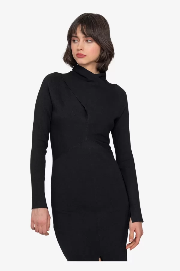 strickkleid_mit_stehkrage_4-2.webp SPORTALM Strickkleid mit Stehkragen* Kleider